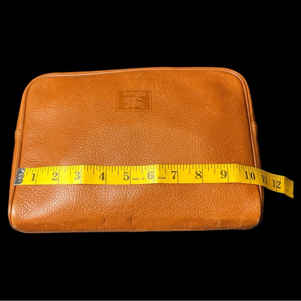 Burberry Burberrys Unisex Leather Pouch Haymarket Nova Check Interior A67 - Picture 9 of 11